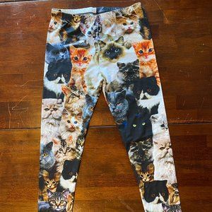 Fun Cat print leggings - New, never worn
